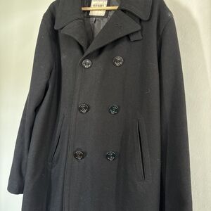 Old Navy Black Pea Coat for Men